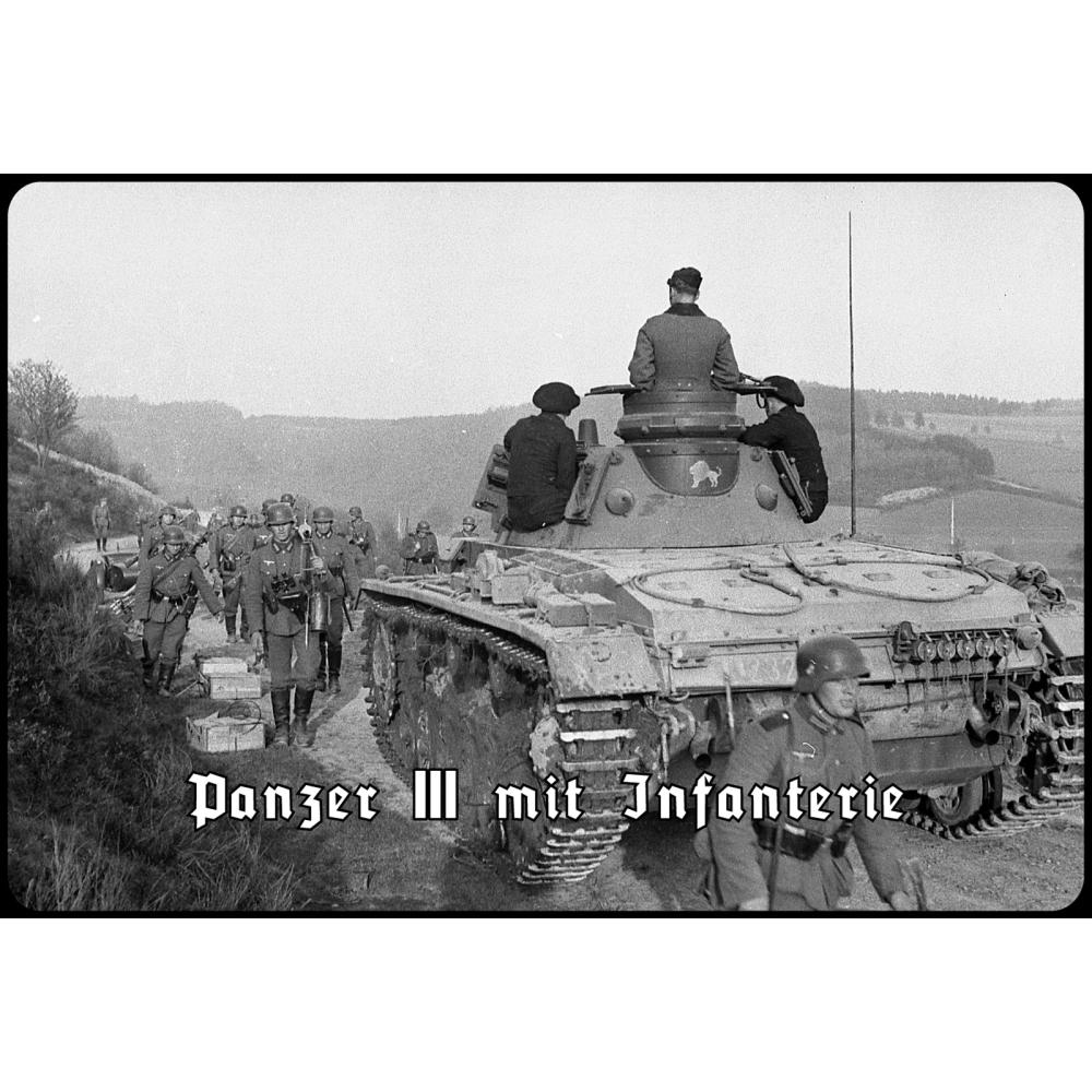 Blechschild - Panzer III - historisch