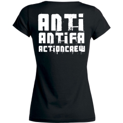 Anti-Antifa Actioncrew Girly  schwarz