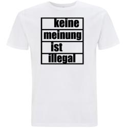 KEINE MEINUNG T-Shirt weiß