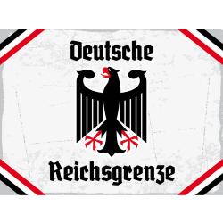 Blechschild - Adler D. Reichsgrenze