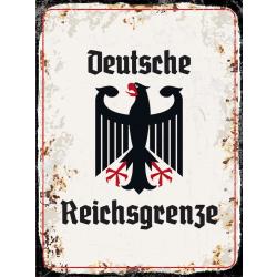 Blechschild - Adler D. Reichsgrenze