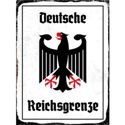 Blechschild - Adler Reichtsgrenze