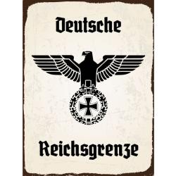 Blechschild - Adler Reichtsgrenze