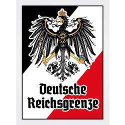 Blechschild - Adler D. Reichsgrenze