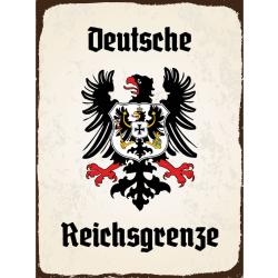 Blechschild - Adler Reichtsgrenze