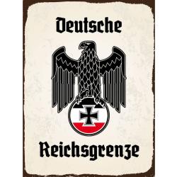 Blechschild - Adler Reichtsgrenze