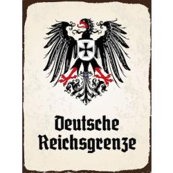 Blechschild - Adler D. Reichsgrenze