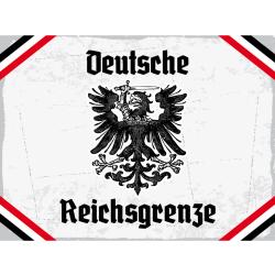 Blechschild - Adler D. Reichsgrenze