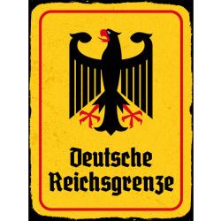 Blechschild - Adler D. Reichsgrenze