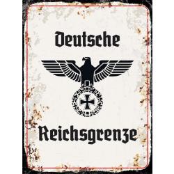 Blechschild - Adler D. Reichsgrenze