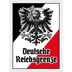 Blechschild - Adler D. Reichsgrenze