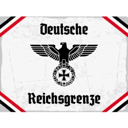 Blechschild - Adler D. Reichsgrenze