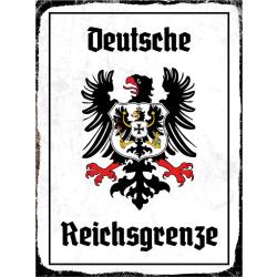 Blechschild - Adler Reichtsgrenze