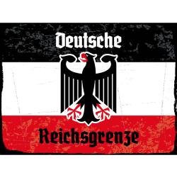 Blechschild - Adler D. Reichsgrenze