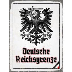 Blechschild - Adler D. Reichsgrenze