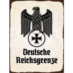 Blechschild - Adler D. Reichsgrenze