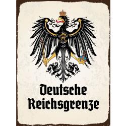 Blechschild - Adler D. Reichsgrenze