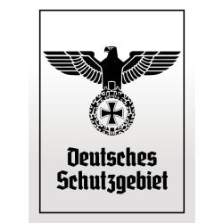 Blechschild - Adler D Schutzgebiet