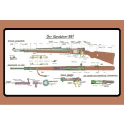 Blechschild - K98 - historisch